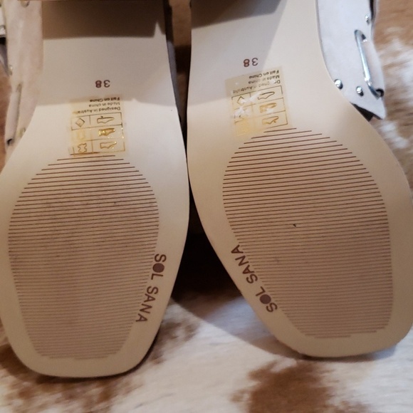 Sol Sana Porter II Studded Multi Strap Suede Leather Sandals Size 8 - Picture 9 of 10